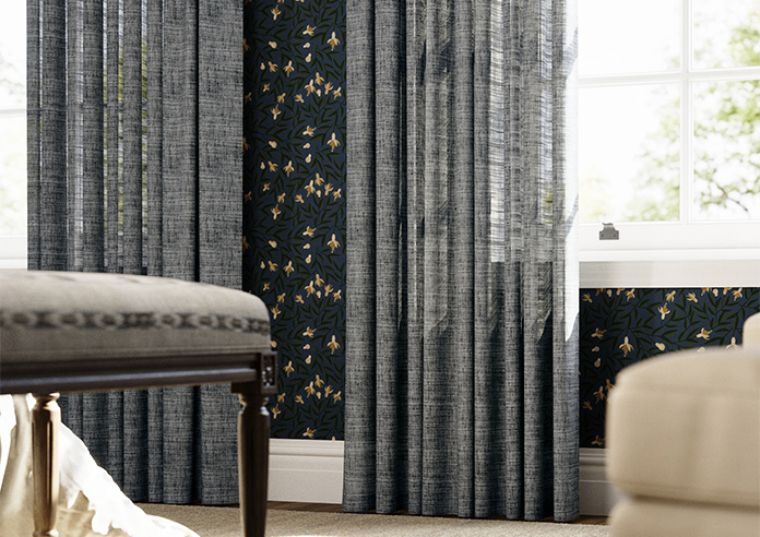 Novara Voile, Pebble Grey - Made to Measure Curtains - Image 5